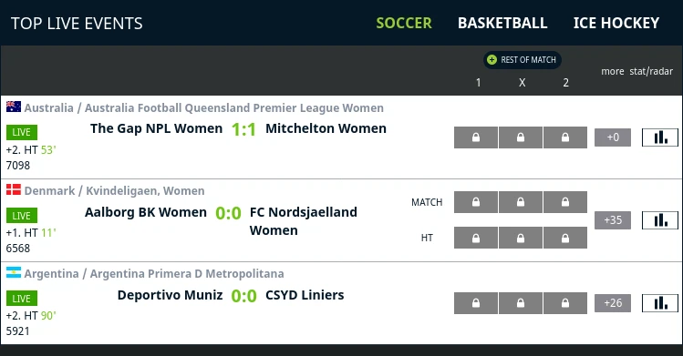 Hamabet Nigeria live betting on sport events