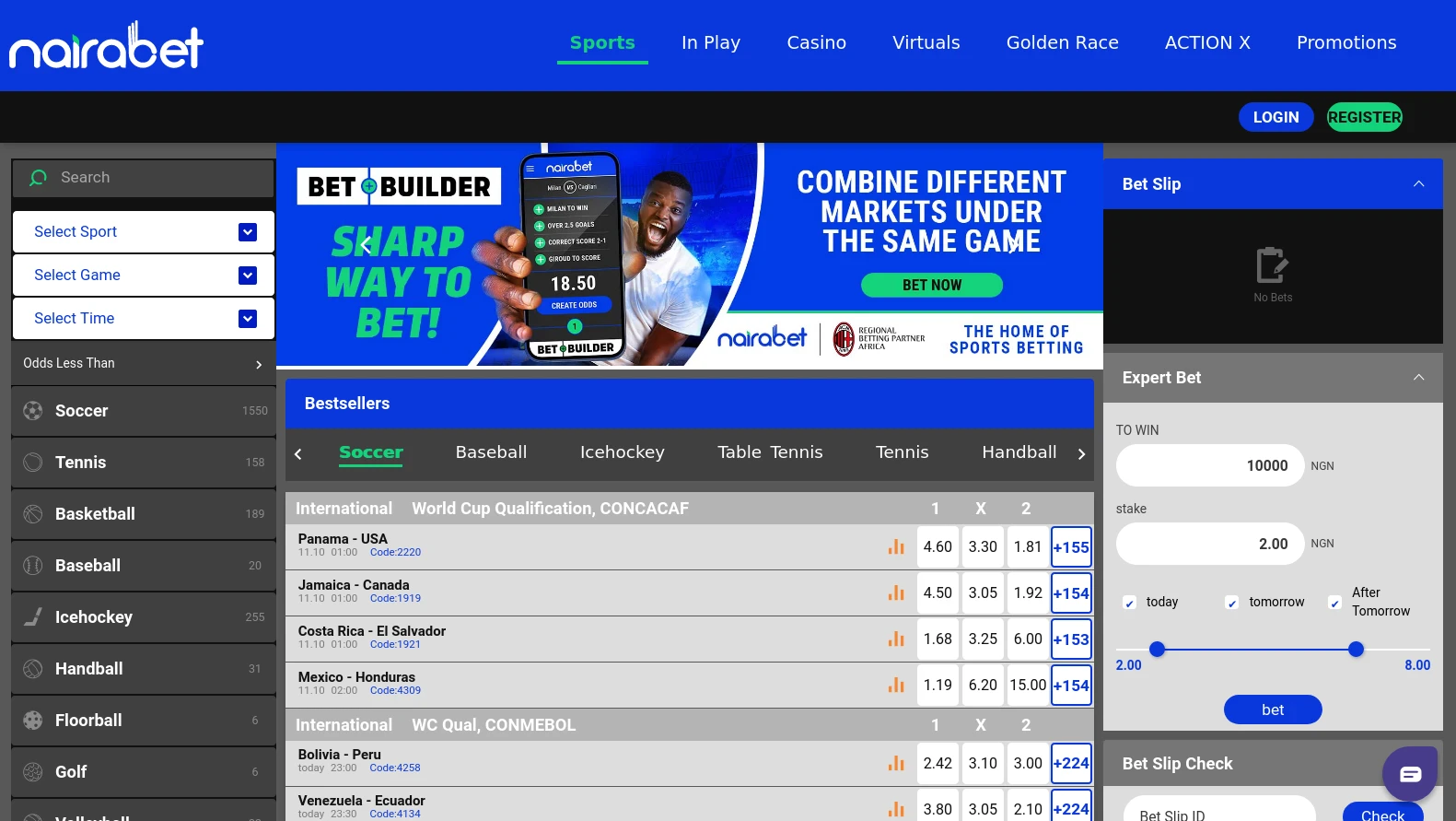 Nairabet Nigeria sports betting company
